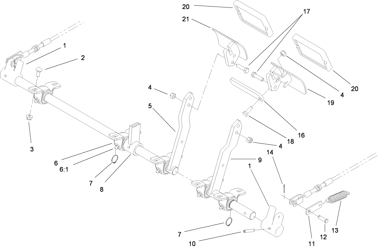 Brake Pedal and Linkage Assembly