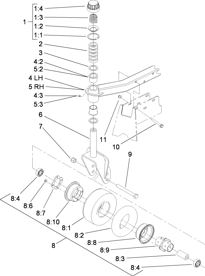 Caster Arm Assembly