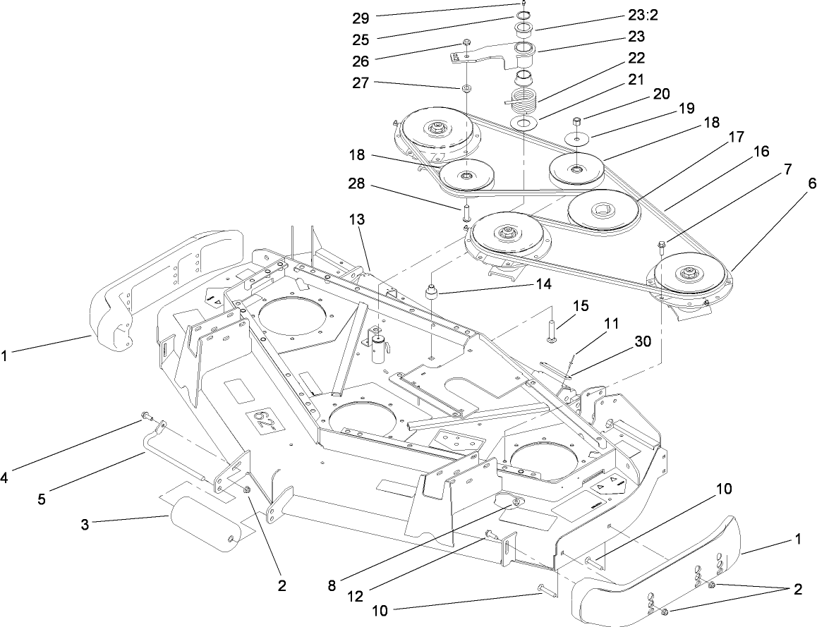 Roller, Belt and Pulley Assembly