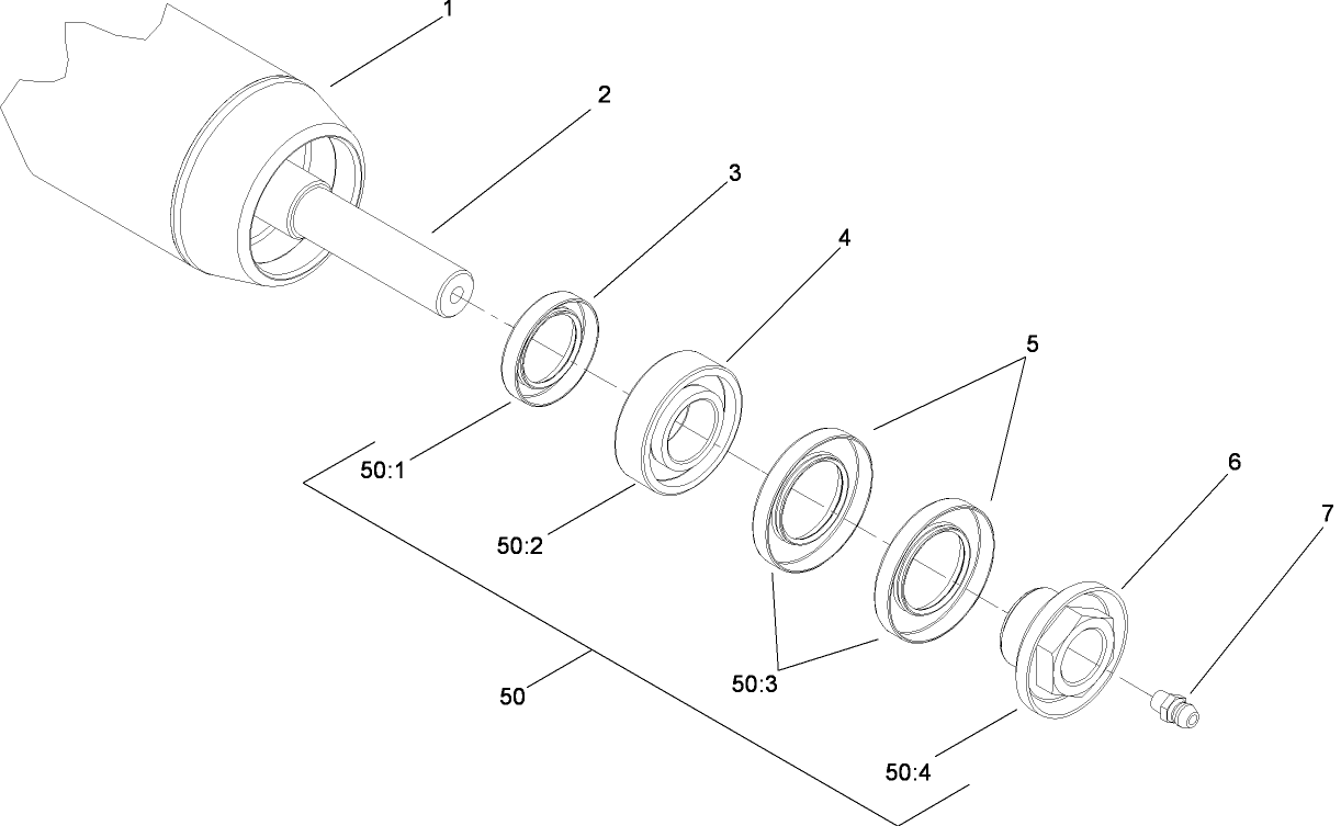 2.5 Inch Diameter Short Roller Assembly No. 114-5406