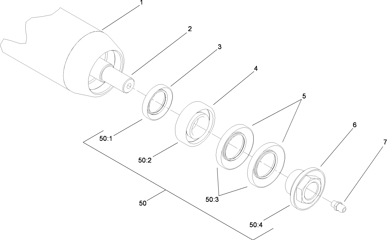 3 Inch Diameter Long Roller Assembly  No. 114-5415