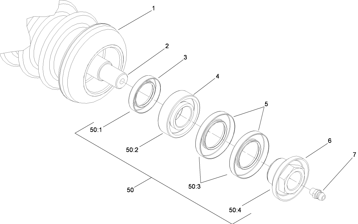 Plastic Wiehle Roller Assembly No. 114-5400