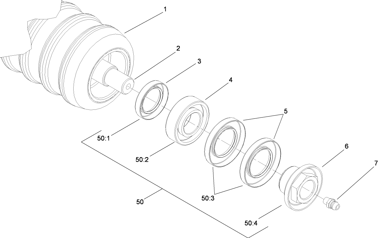 Optional Plastic Shoulder Roller Assembly No. 114-5421