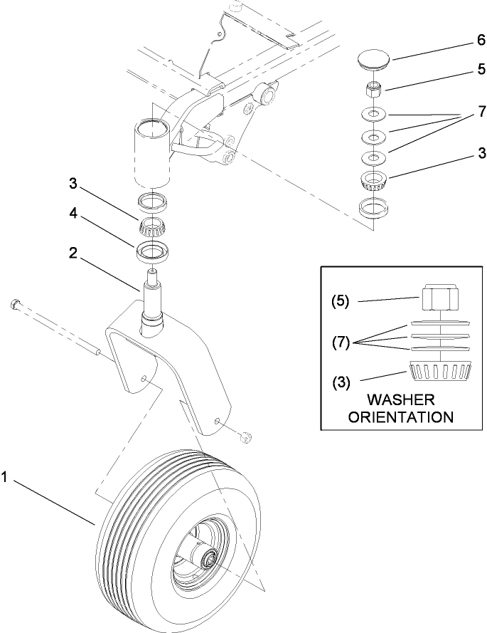 Caster Fork Assembly