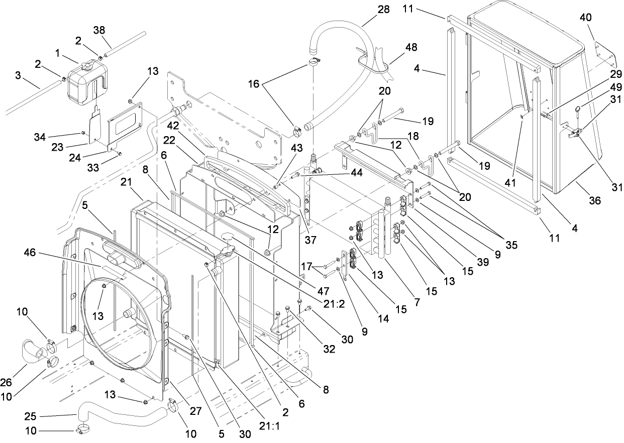 Radiator and Hydraulic Cooler Assembly