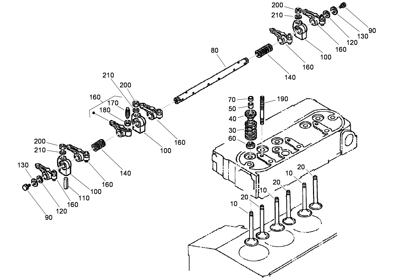 Valve and Rocker Arm Assembly