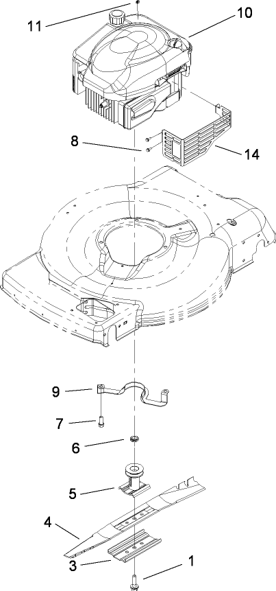 Engine and Blade Assembly