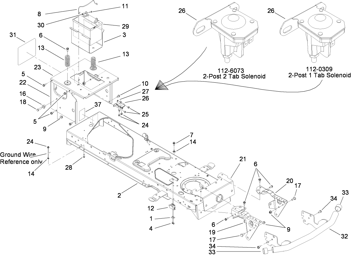 Frame and Battery Assembly