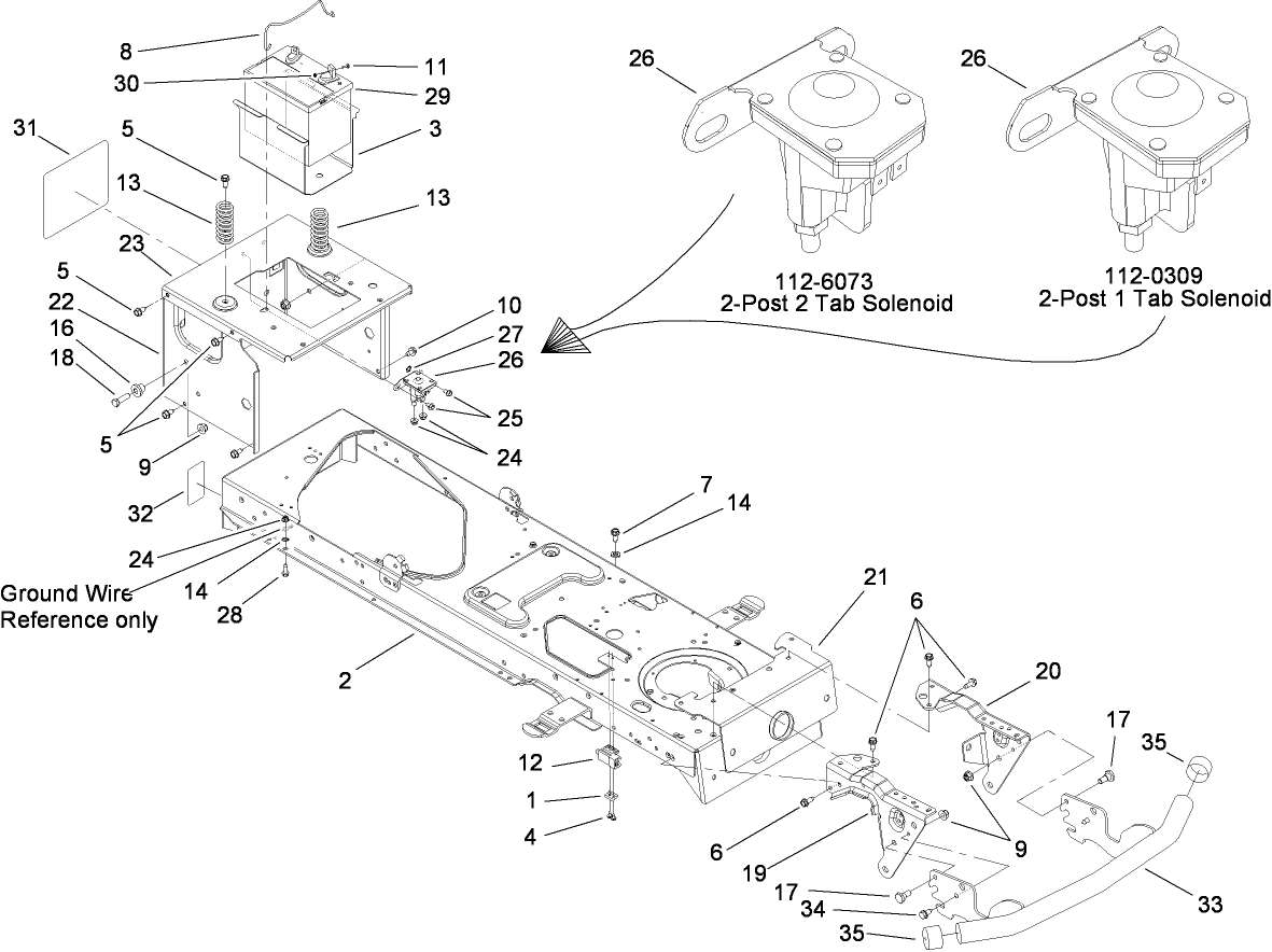 Frame and Battery Assembly