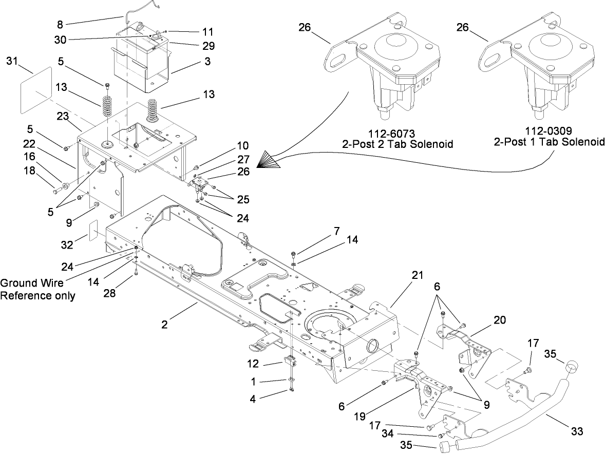 Frame and Battery Assembly