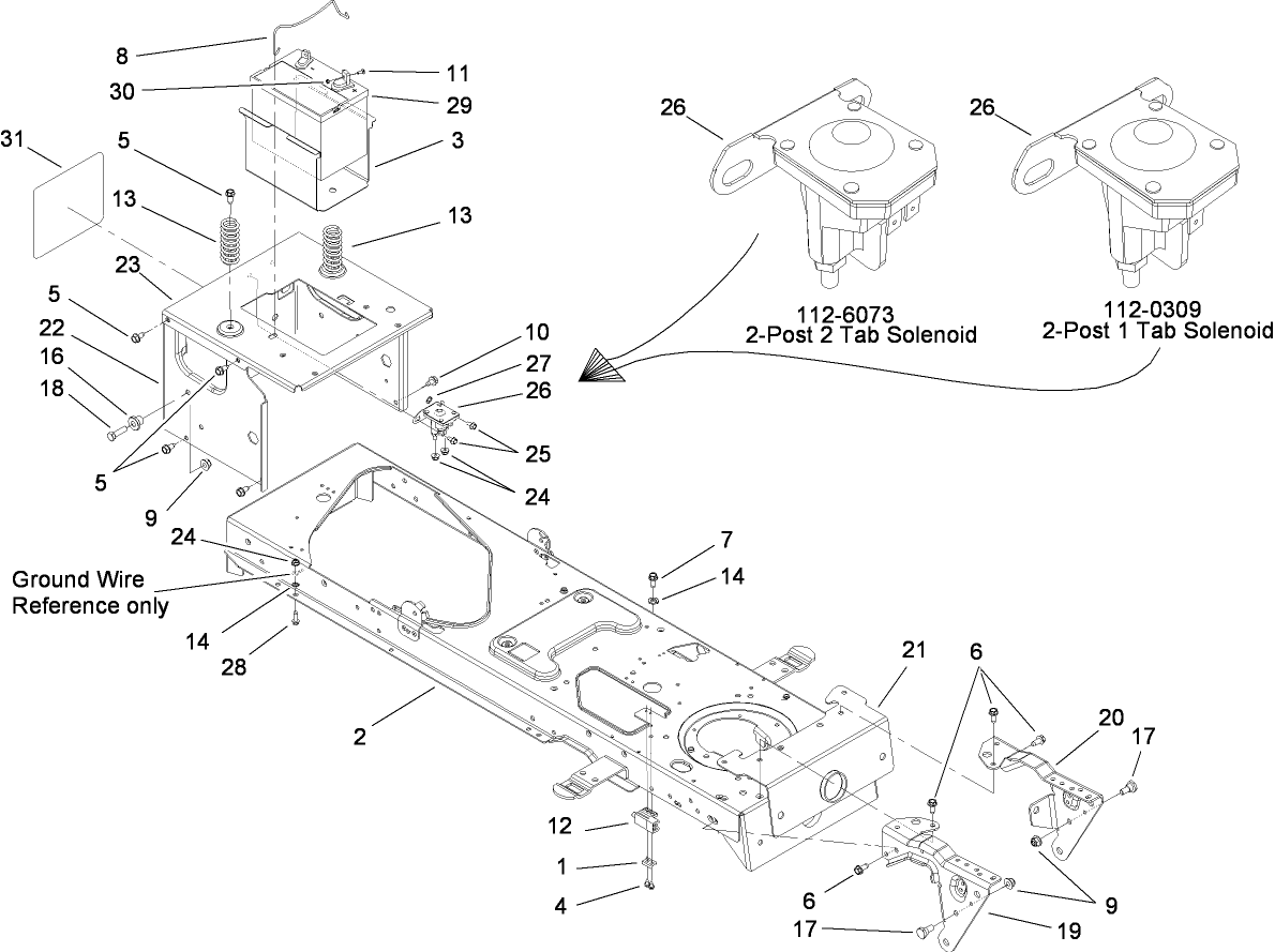 Frame and Battery Assembly