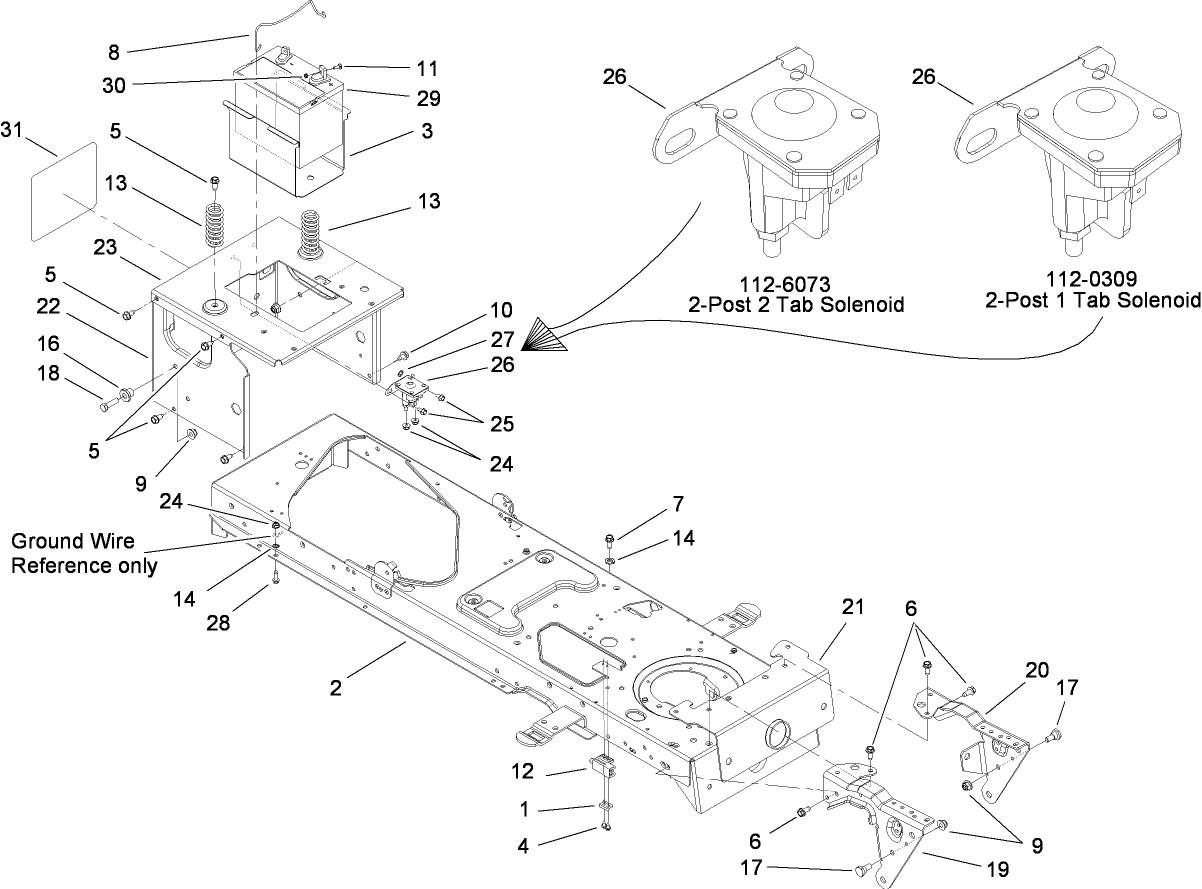 Frame and Battery Assembly