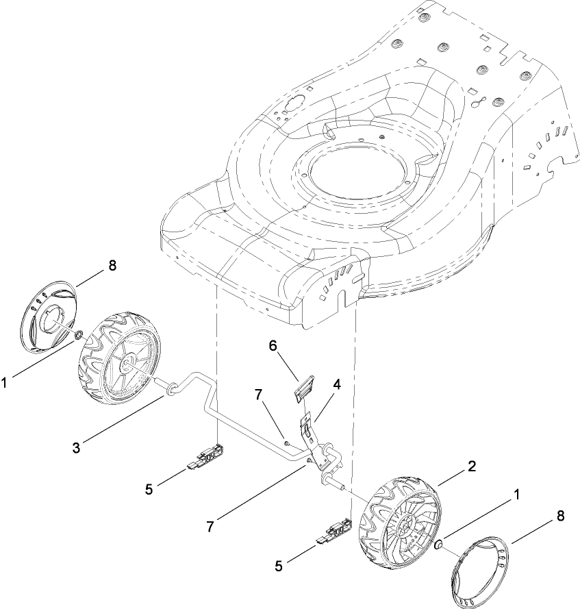 Height-of-Cut and Front Wheel Assembly