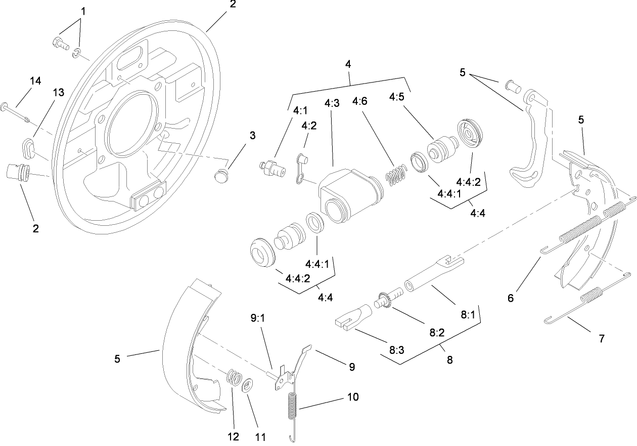 LH Front Brake Assembly No. 112-7970