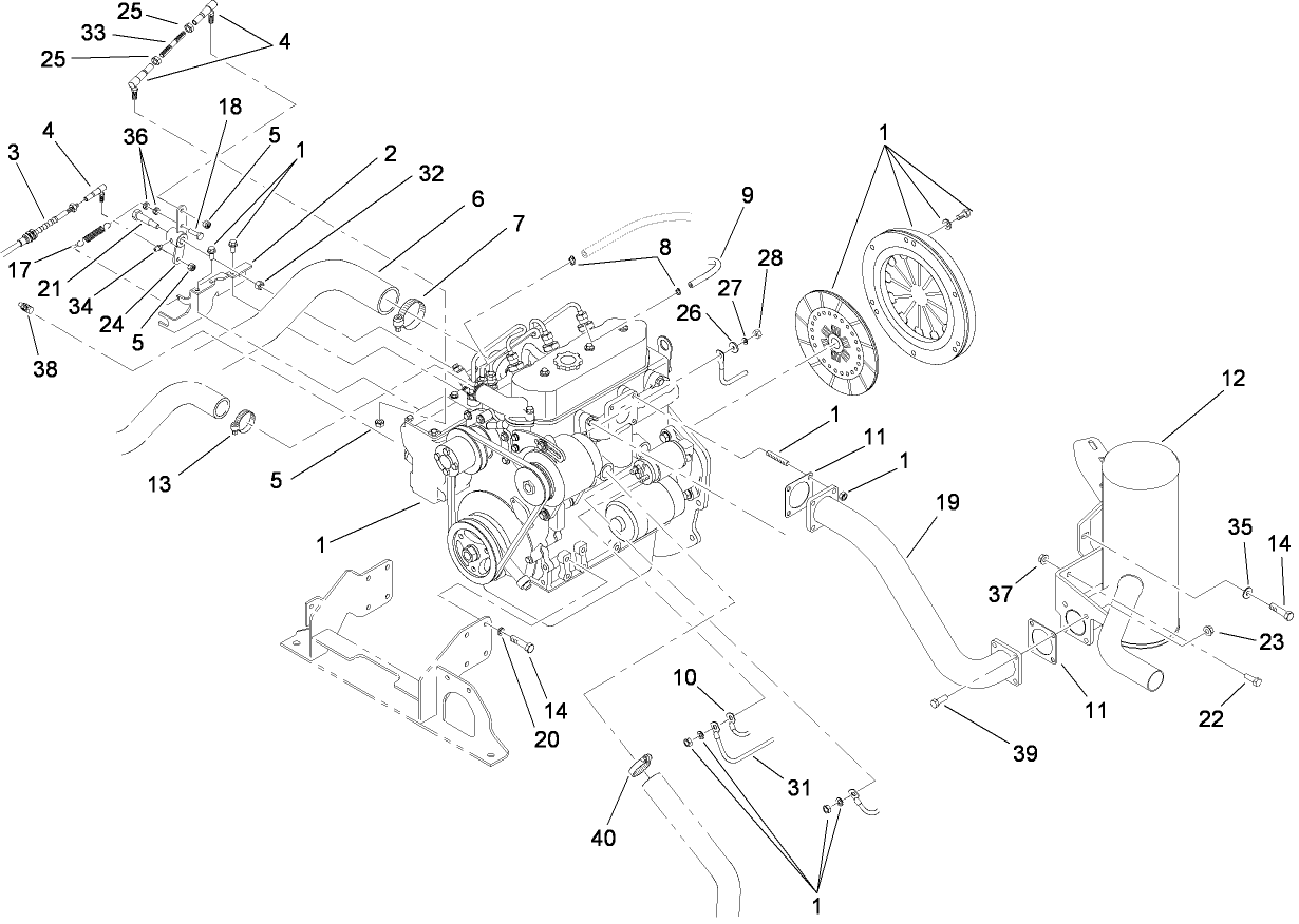 Diesel Engine Assembly