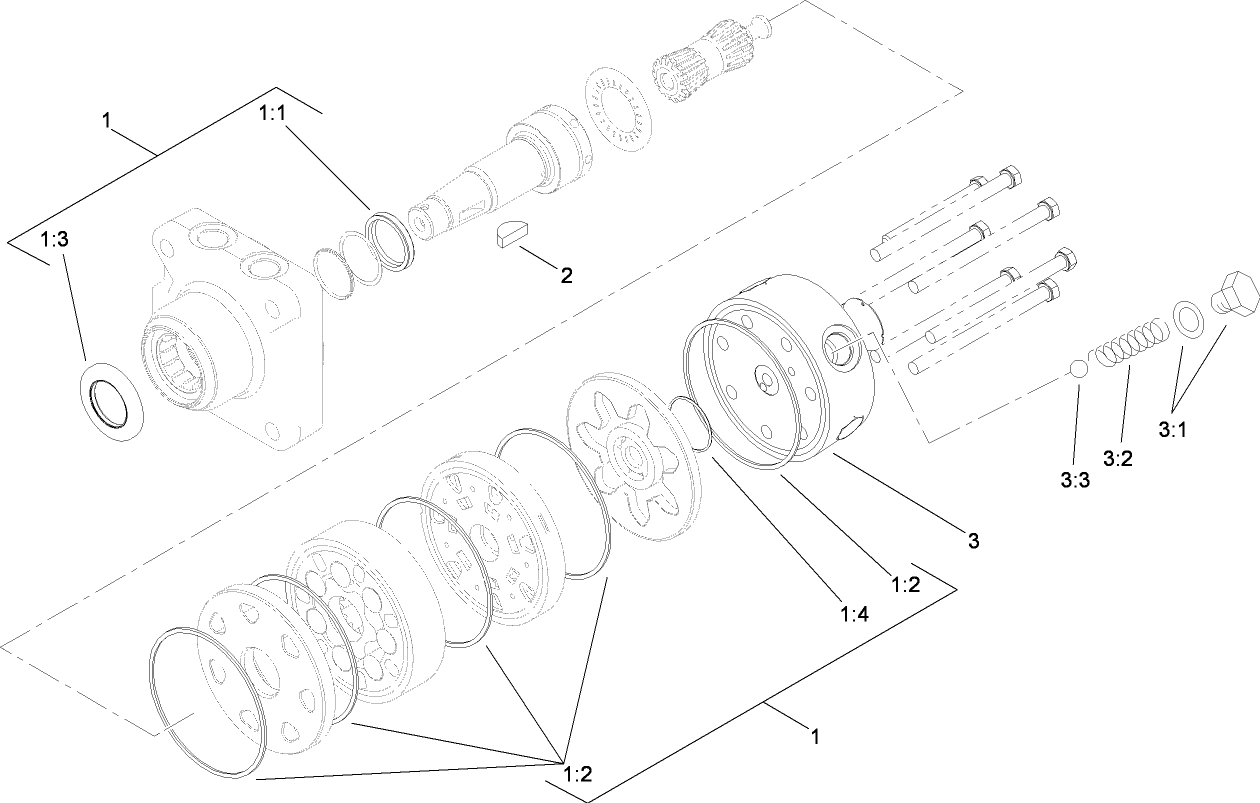 Hydraulic Motor Assembly No. 108-2948
