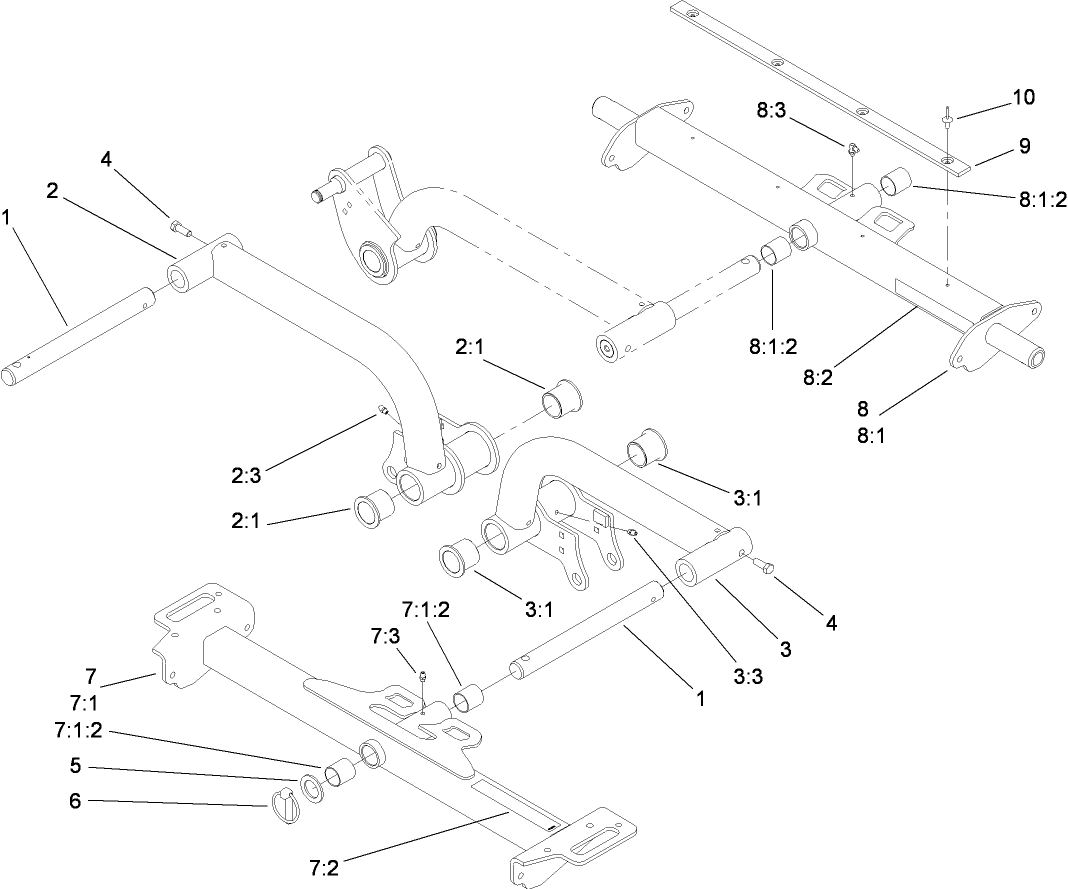 27 Inch Lift Arm Assembly