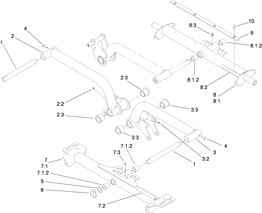 32 Inch Lift Arm Assembly