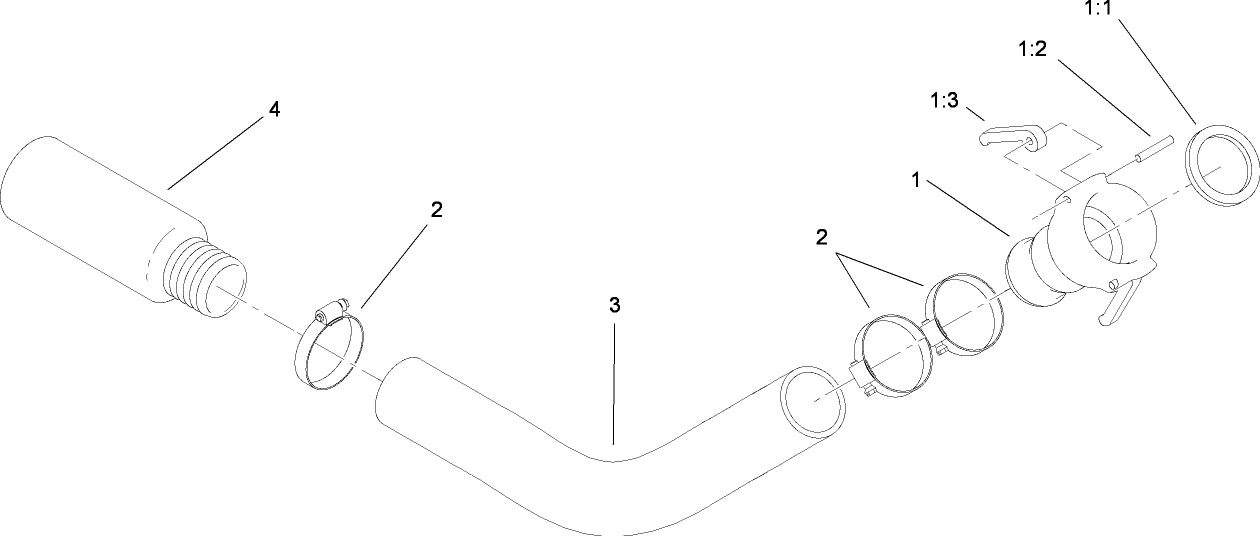 Lower Hose Assembly No. 114-4377