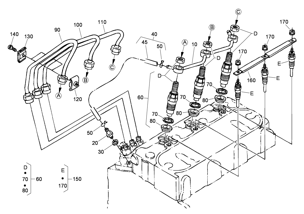 Nozzle Holder and Glow Plug Assembly