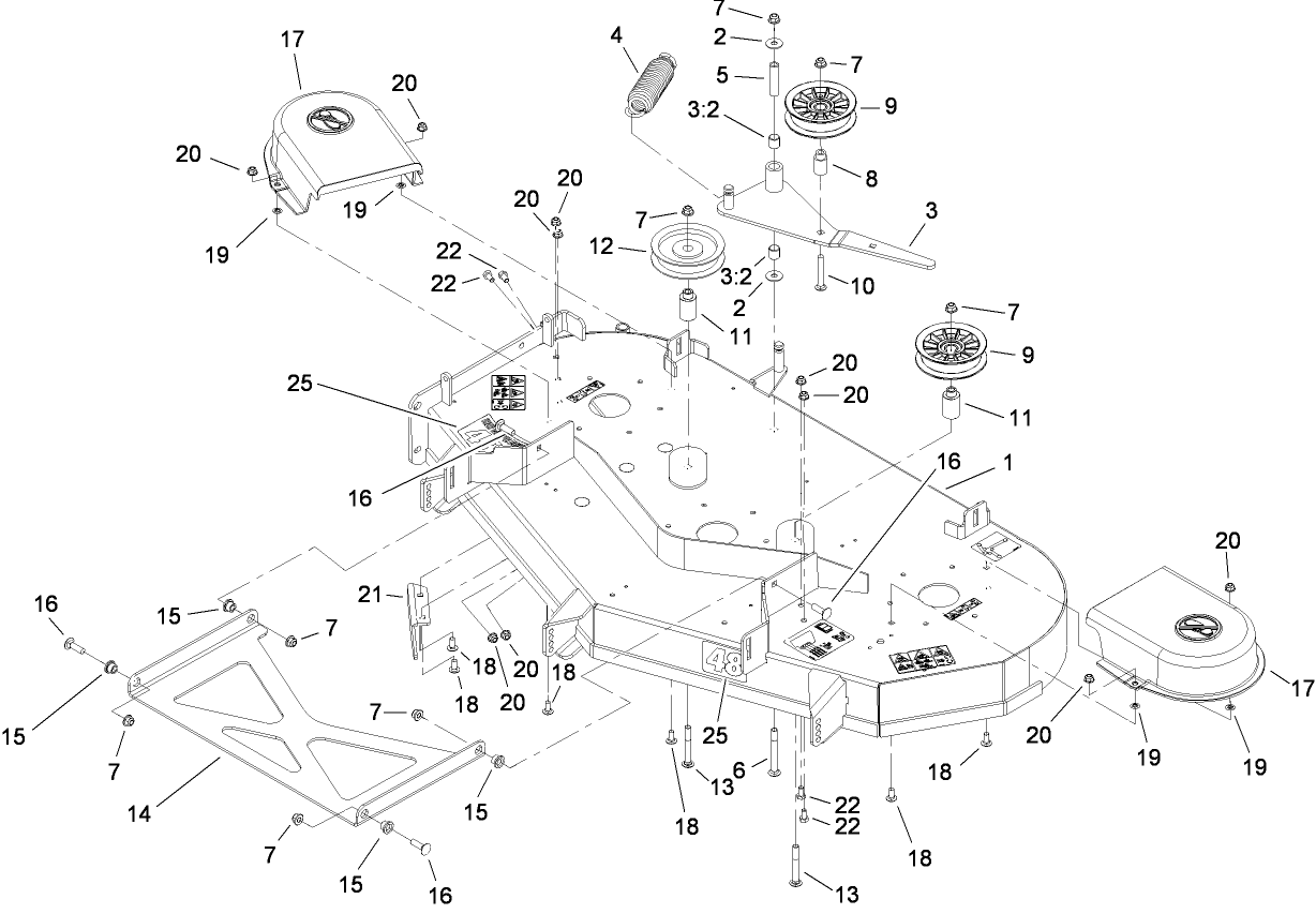 48 Inch Deck Assembly