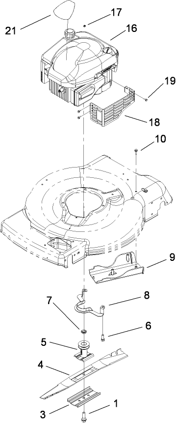 Engine and Blade Assembly