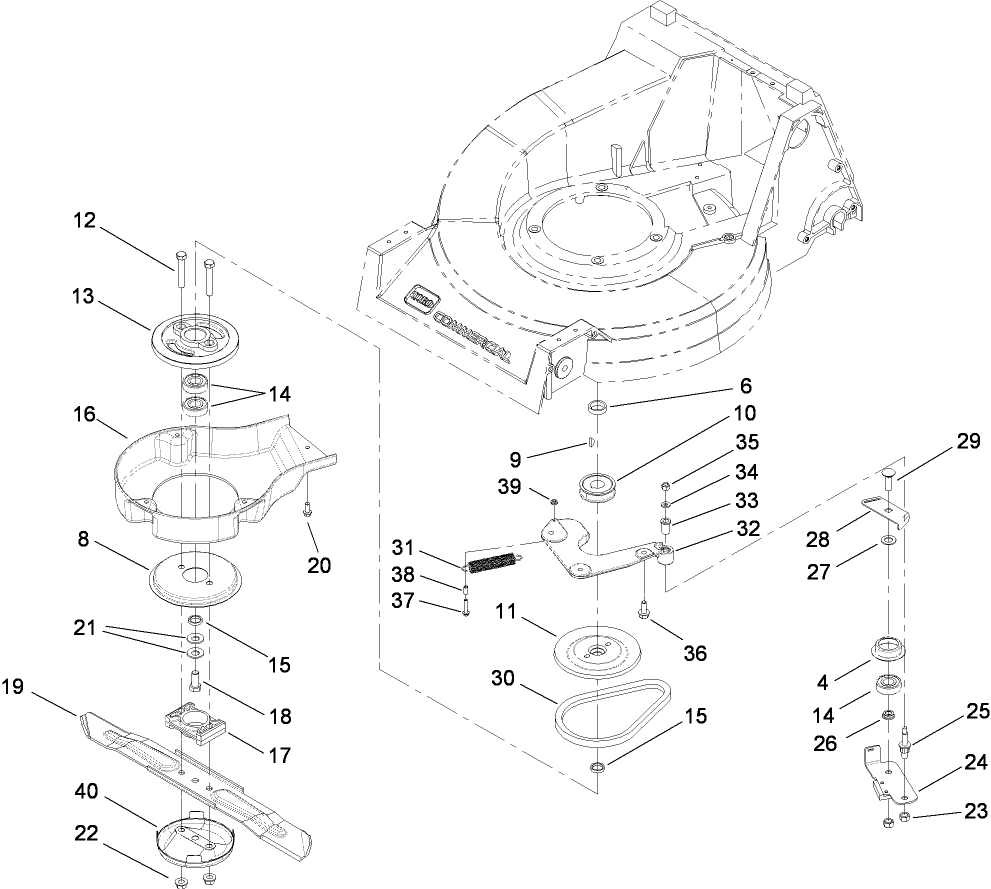 Blade Brake Clutch Assembly