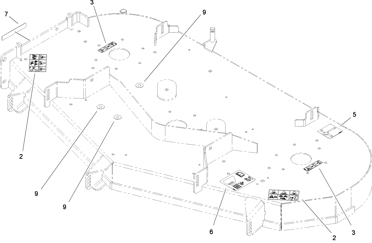 52 Inch Deck Assembly No. 109-6254