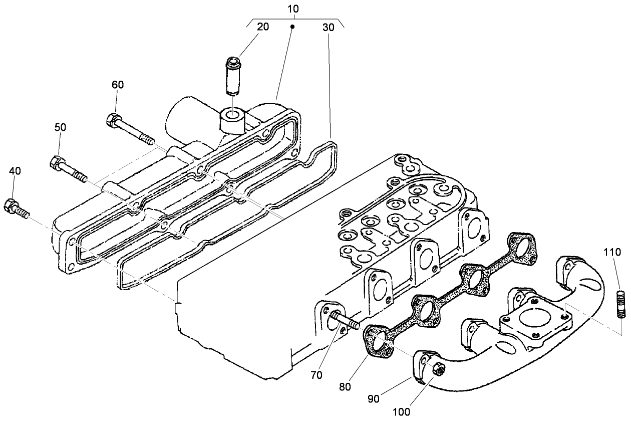 Intake and Exhaust Manifold Assembly