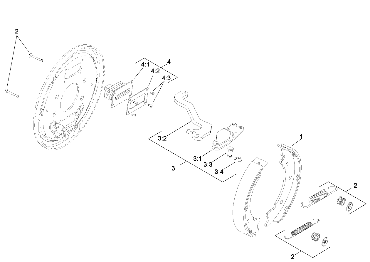 LH Brake Assembly No. 110-8872