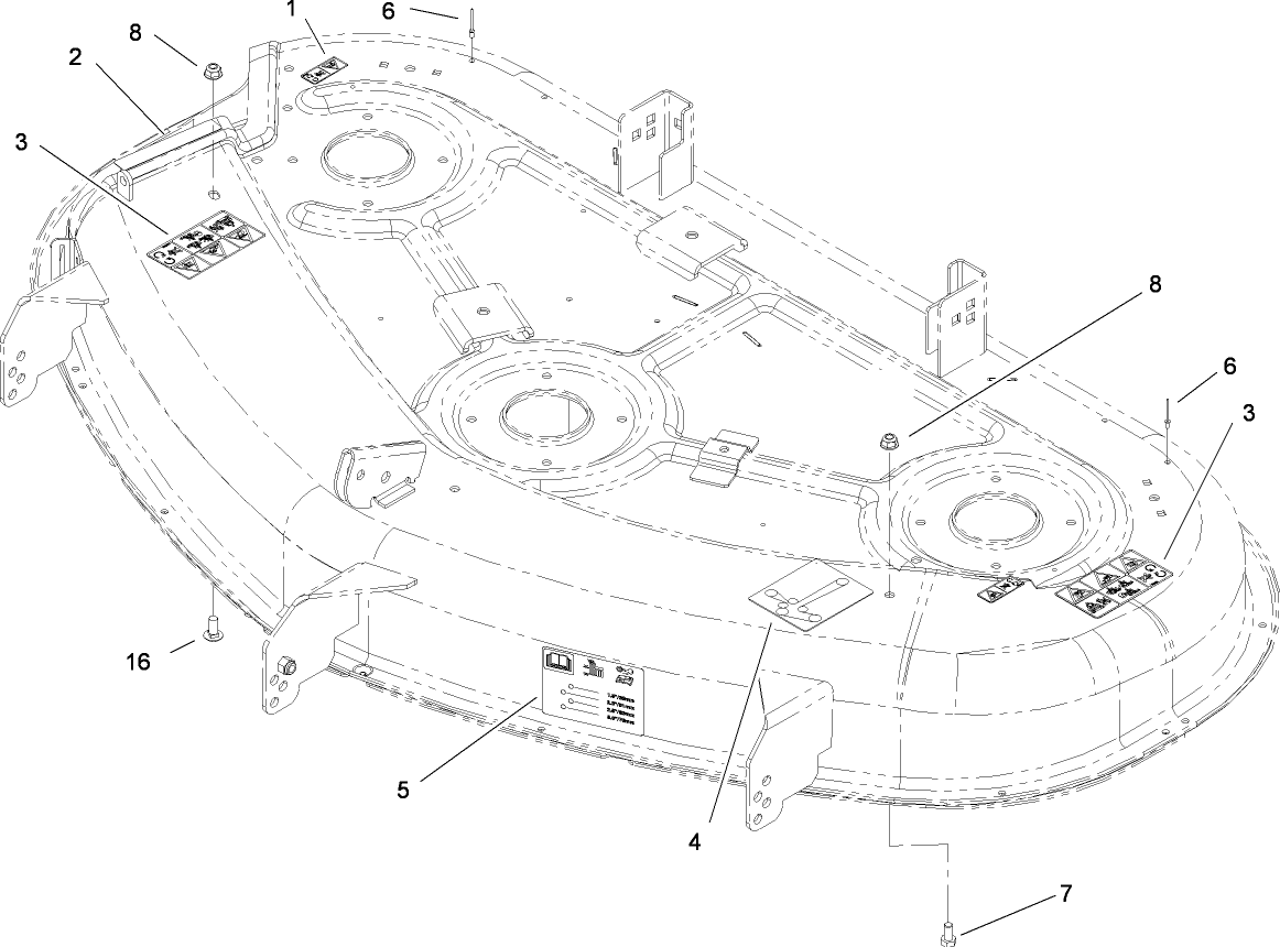50 Inch Deck Decal Assembly No. 112-9798
