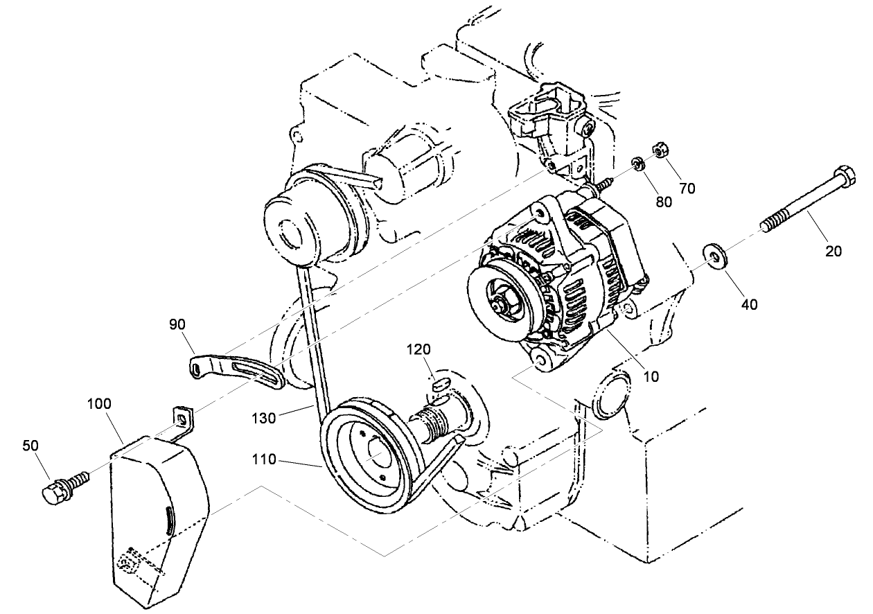Alternator and Pulley Assembly