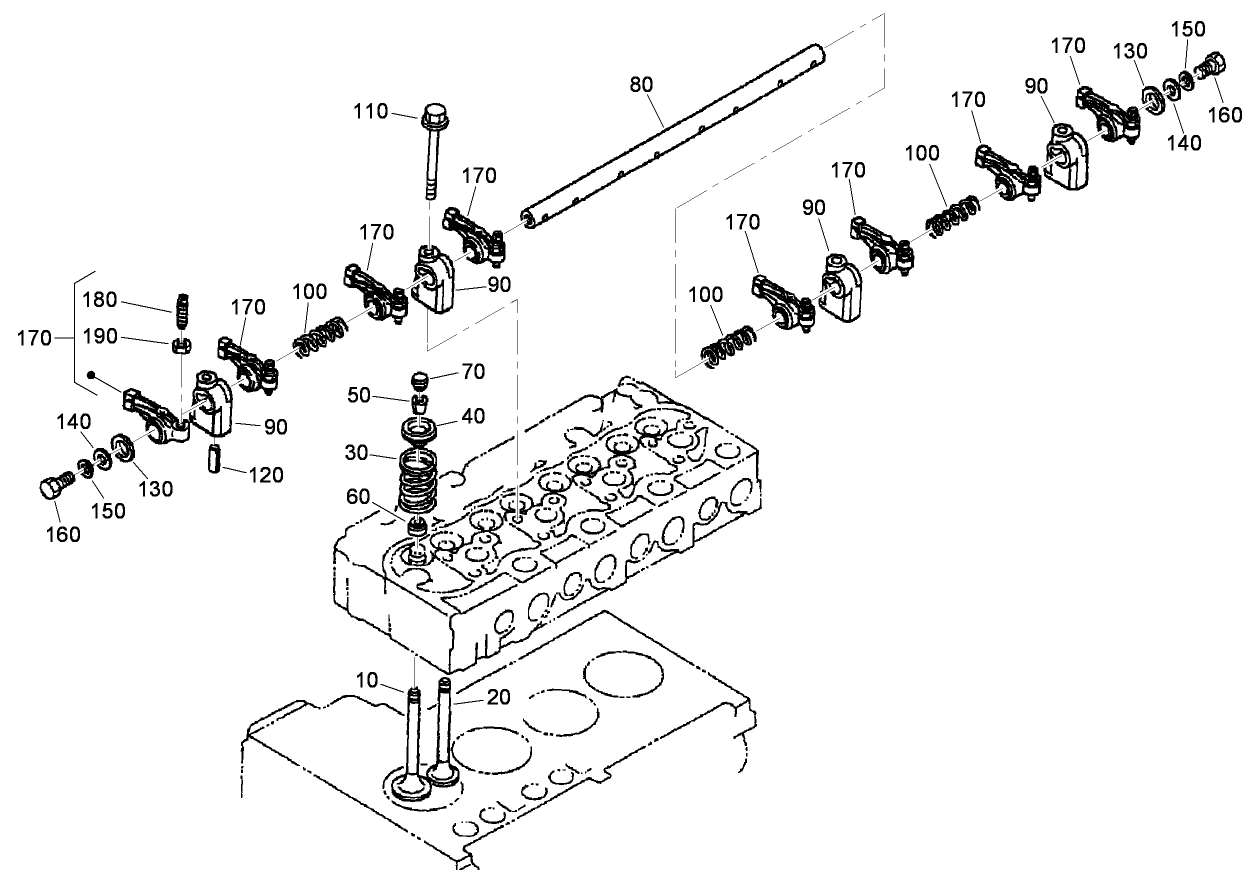 Valve and Rocker Assembly