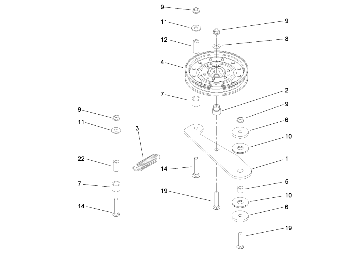 Spring Idler Assembly No. 114-1812