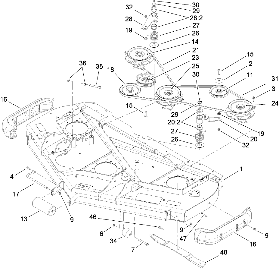 Roller, Belt and Pulley Assembly