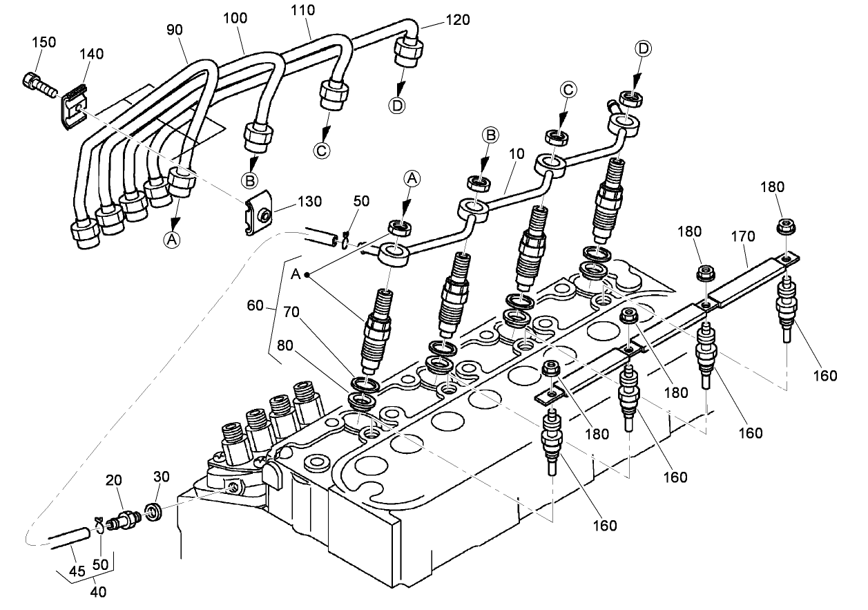 Nozzle Holder and Glow Plug Assembly