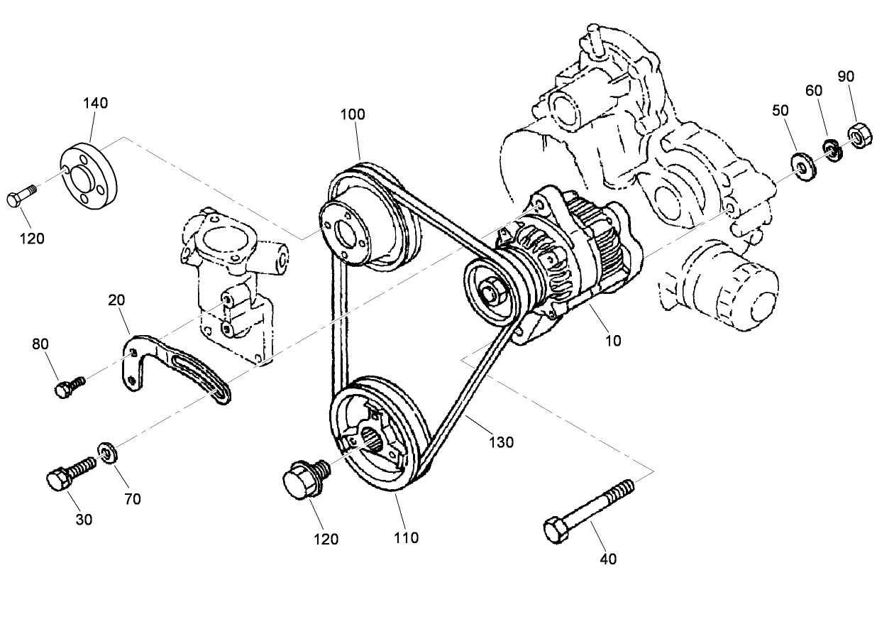 Alternator and Pulley Assembly