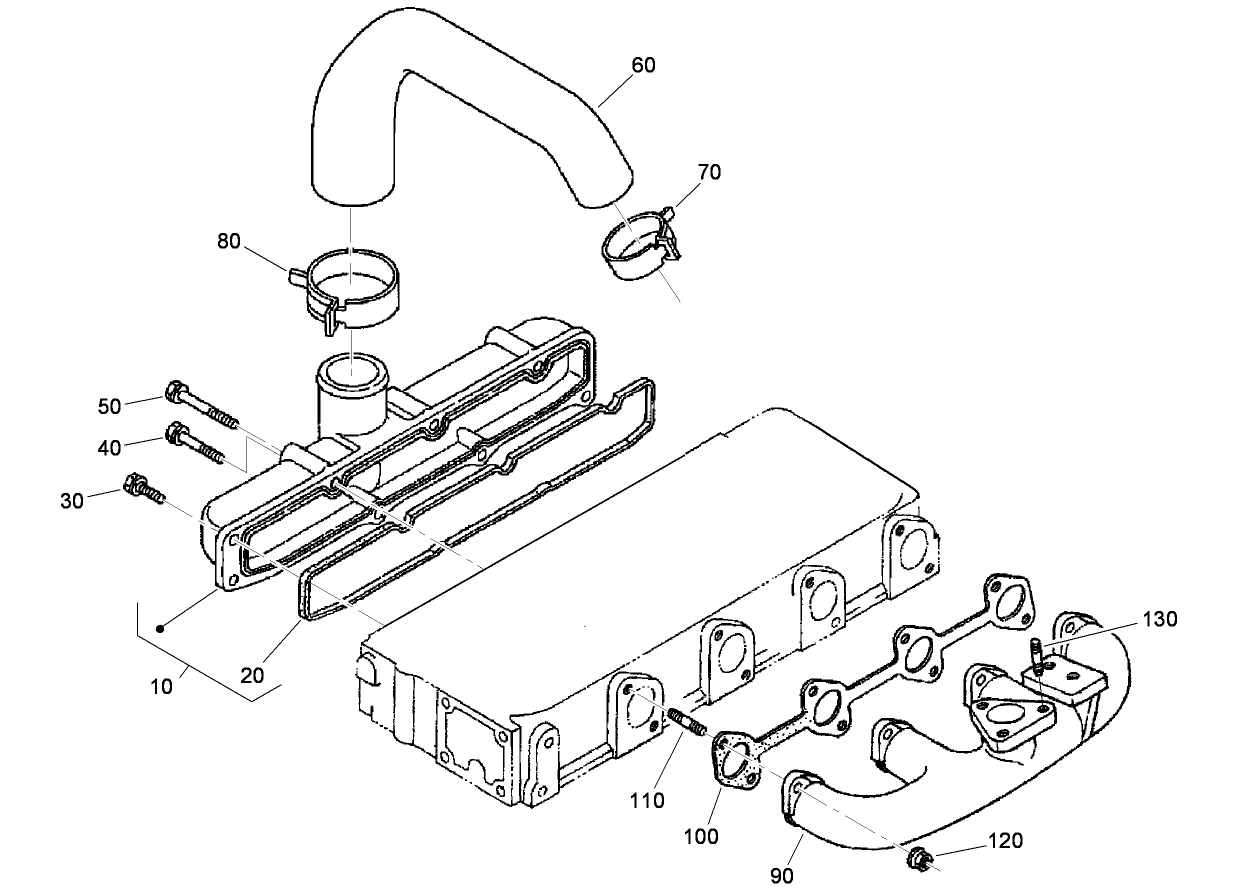 Inlet and Exhaust Manifold Assembly