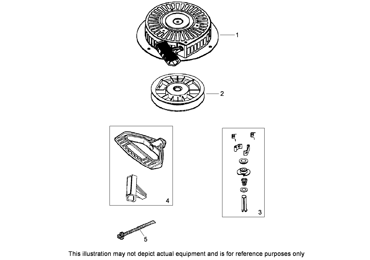 Rewind Starter No. 590749  Tecumseh LH318SA-156562H