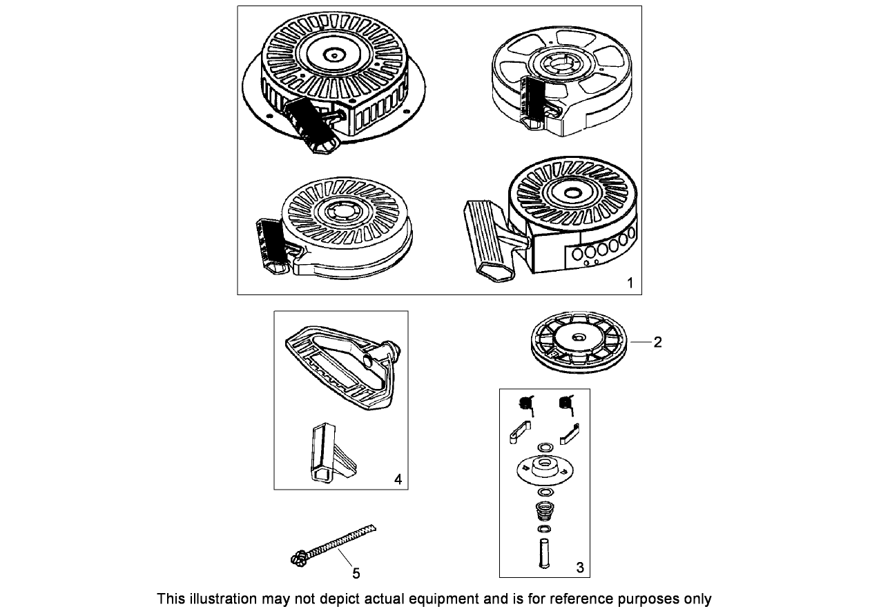 Recoil Starter No. 590733 (Optional)  Tecumseh LH318SA-156562H