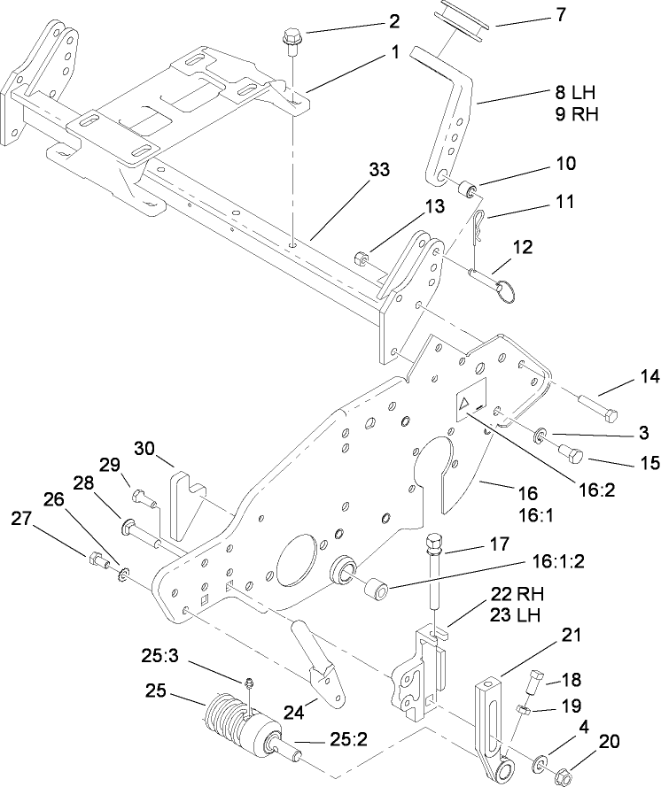 Engine Mount And Frame Assembly
