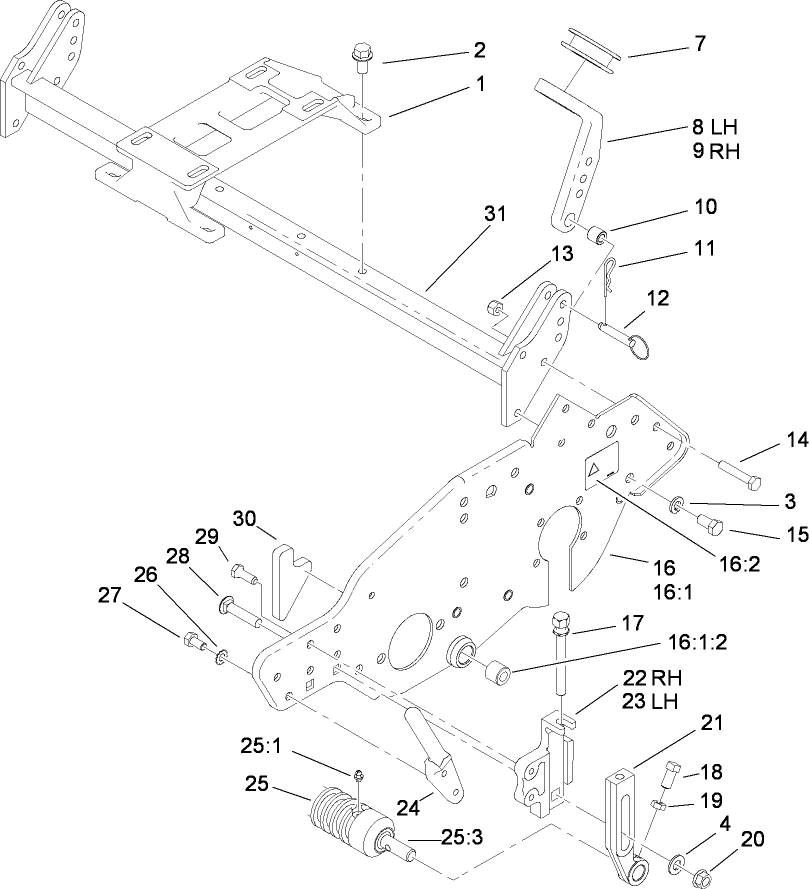Engine Mount and Frame Assembly