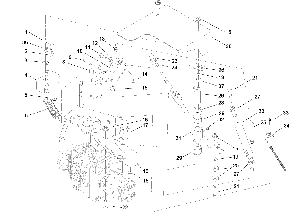 Hydrostat Control Assembly