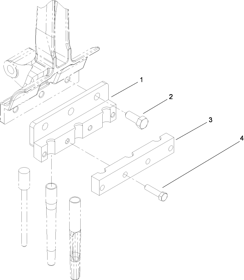 3 Tine Head Assembly, 3/4 Inch (Model 09794)