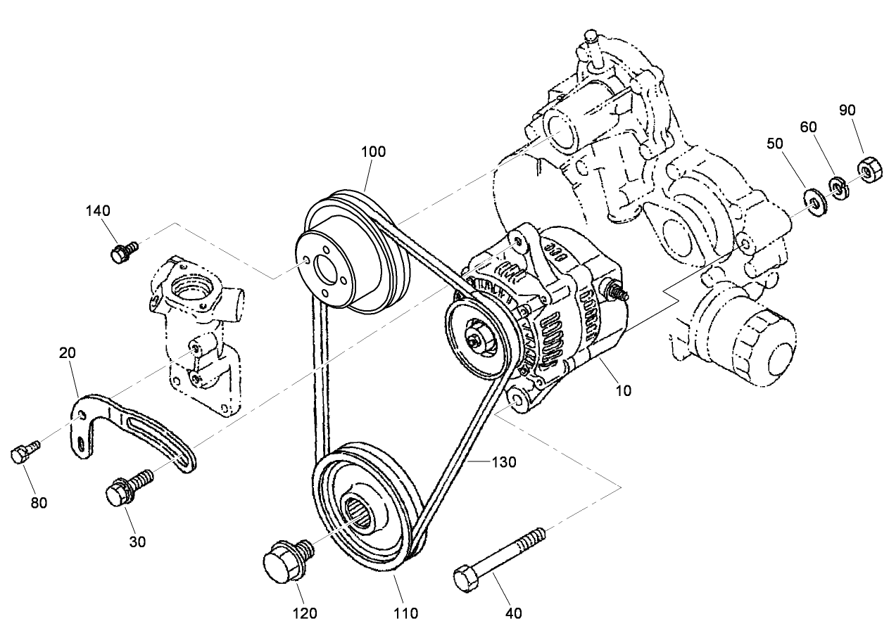 Alternator and Pulley Assembly