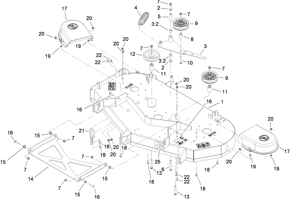 48 Inch Deck Assembly