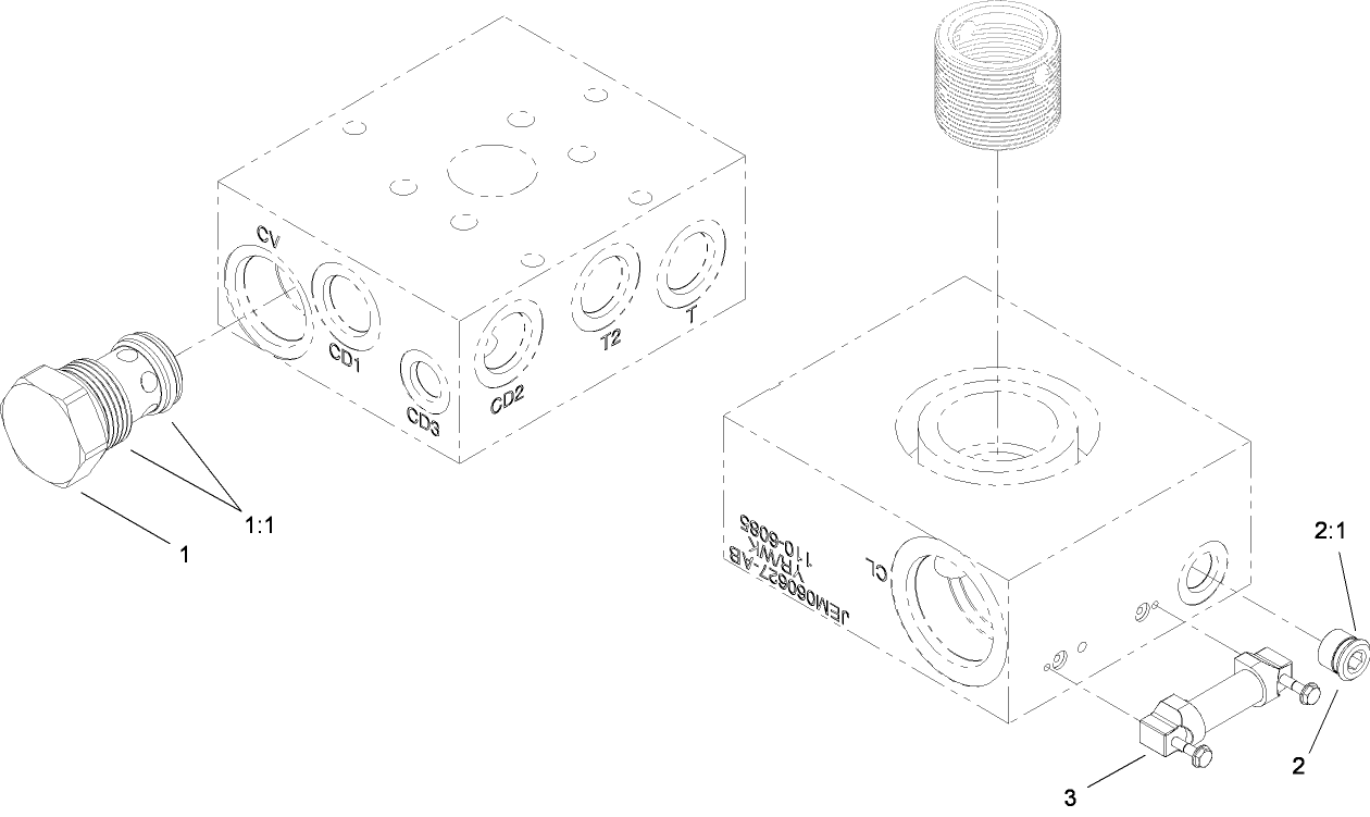 Hydraulic Filter Manifold Assembly No. 110-6085