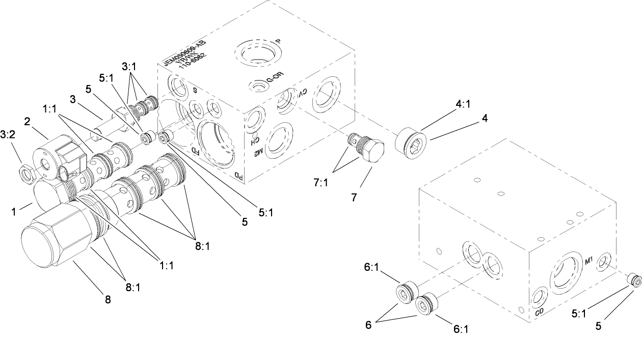Hydraulic Traction Manifold Assembly No. 110-6062