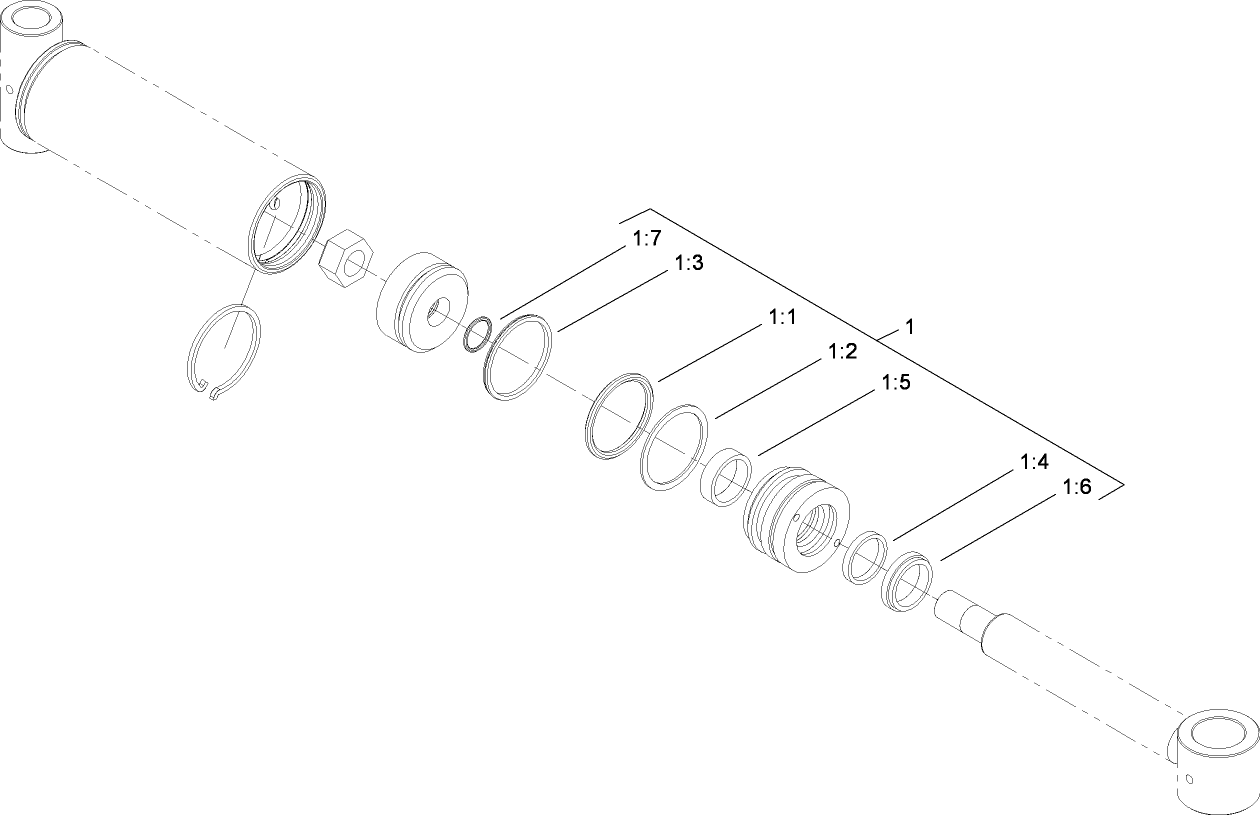 Hydraulic Cylinder Assembly No. 114-4830