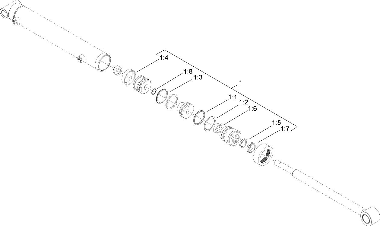 Hydraulic Cylinder Assembly No. 114-5685